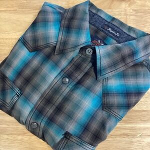 Mens Moon Shine By Brad Paisley Western Pearl Snap Small‎ Modern